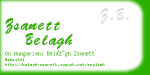 zsanett belagh business card